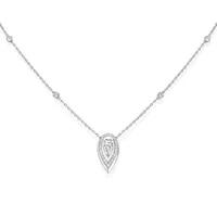 Collier Messika Fiery 0,25ct, Or blanc, diamants