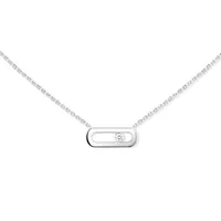 Collier Messika Move Uno, or blanc, diamant