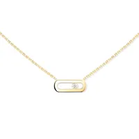 Collier Messika Move Uno, or jaune, diamant