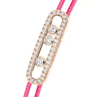 Braceket Cordon Messika CARE(S) Rose Pavé