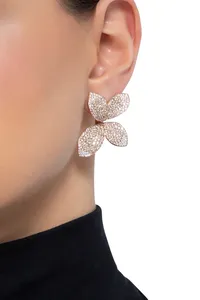 Boucles d'oreilles Pasquale Bruni Gardini Segreti XL en Or Rose avec Diamants