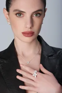 Collier Pasquale Bruni Petit Garden Or Blanc, Diamants