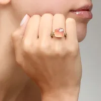 Bague Nudo Quarzo Rosa Maxi