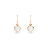 Boucles d'oreilles Pomellato Nudo Mini en or rose et quartz