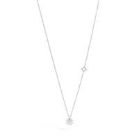 Pendentif Recarlo Anniversary Love Quadrifoglio en or blanc et diamants