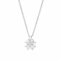 Pendentif Recarlo Anniversary Love Quadrifoglio en or blanc et diamants