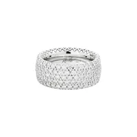 Bague Recarlo 5 rangs or blanc et diamants
