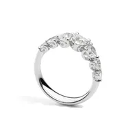 Bague Recarlo Anniversary Love en or blanc et diamants Coeurs Asymétriques