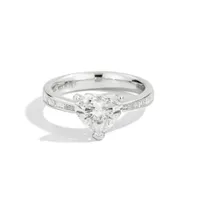 Bague Solitaire Recarlo Anniversary Love en or blanc et diamants