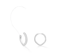 Boucles d'oreilles Repossi Antifer en Or Blanc avec Pavés de Diamants