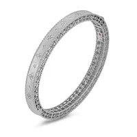 Bracelet Jonc Roberto Coin Princess en or blanc et diamants