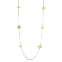 Collier Princess Flower en Or Jaune et Diamants