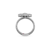 Bague Princess Flower en Or Blanc et Diamants