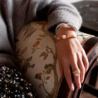Bracelet Jonc Roberto Coin Sauvage Privé en Or Rose avec Diamants