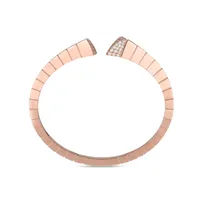 Bracelet Jonc Roberto Coin Sauvage Privé en Or Rose avec Diamants