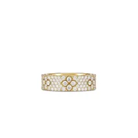 Bague Roberto Coin Love In Verona en or jaune avec diamants pavés