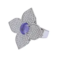 Bague Roberto Coin en or blanc, tanzanite et diamants