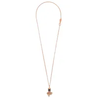 Collier Roberto Coin Art Deco en Or rose avec Jade noir et Diamants Blancs