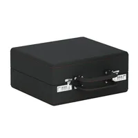 Valise pour montres VALIGETTA 16 en cuir gris ardoise et orange