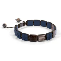 Bracelet LOCK 10mm cordon marron XL