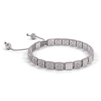 Bracelet LOCK 6mm cordon argenté M