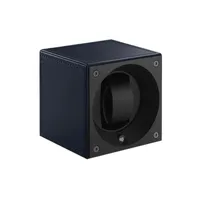 Remontoir Swiss Kubik MASTERBOX Single Cuir Bleu Marine