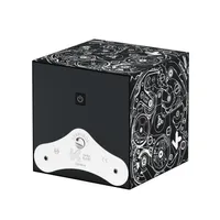 Remontoir SwissKubik 1 Montre Soft Touch Noir Mouvement Blanc