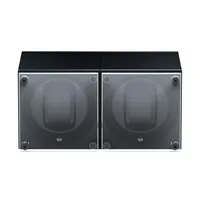 Remontoir SwissKubik 2 Montres Aluminium Noir Masterbox avec 2 Vitre protectrice simple