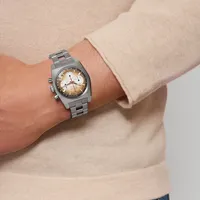 Montre CHRONOMASTER REVIVAL EL PRIMERO A385 Bracelet acier, Boucle ardillon, Cadran laqué blanc avec compteurs noirs