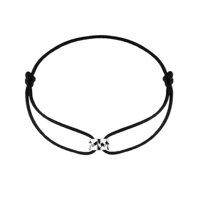 Bracelet sur cordon Akillis Capture Me en or blanc