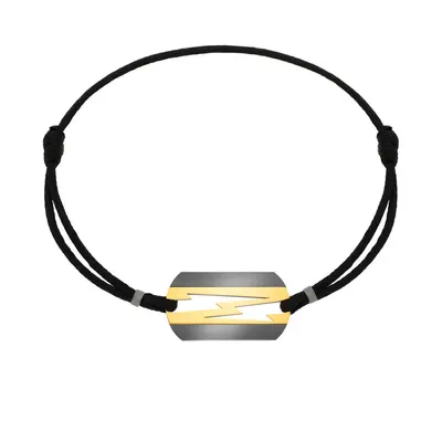 Bracelet Akillis LoveTag en titane et or jaune