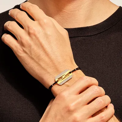 Bracelet Akillis LoveTag en titane et or jaune