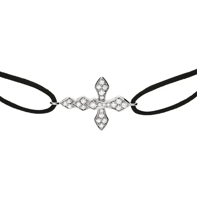 Bracelet cordon Akillis Python diamants