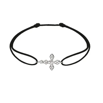 Bracelet cordon Akillis Python diamants