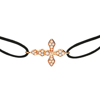 Bracelet cordon Akillis Python diamants