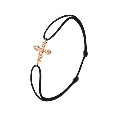 Bracelet cordon Akillis Python diamants