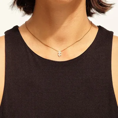 Collier Akillis Puzzle Or blanc et diamants