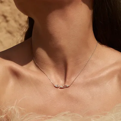 Collier Akillis Tattoo diamants Or blanc