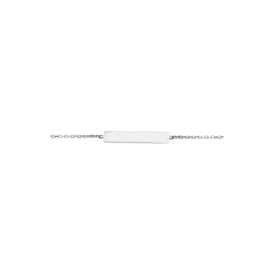 Gourmette Arthus Bertrand Réglisse F. mince chaîne forçat limé 14 cm or blanc