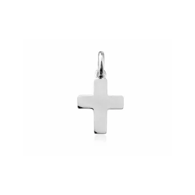 Pendentif Arthus Bertrand Baby Cross en or blanc