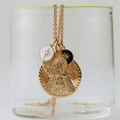 Médaille Arthus Bertrand Or Jaune et Diamant Pluie d'Etoiles