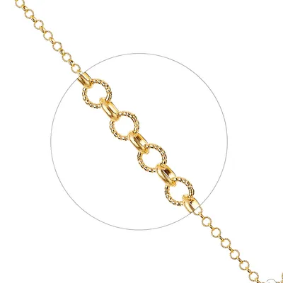 Chaîne Arthus Bertrand Or Jaune Jaseron Striée - 50 Cm