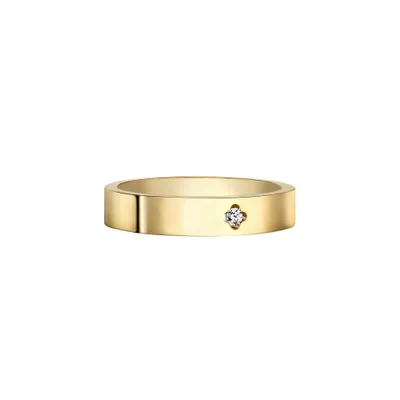 Solitaire Arthus Bertrand Royale PM diamant H-SI2 0.025 ct or jaune T 53