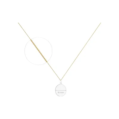 Chaine Forçat Rond Arthus Bertrand, 40 cm, en or jaune