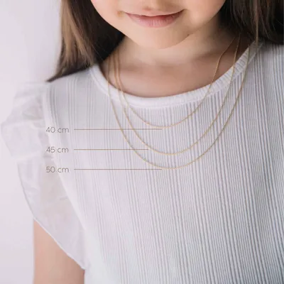 Chaine Forçat Rond Arthus Bertrand, 40 cm, en or jaune