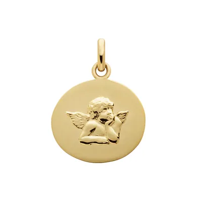 Médaille GALET ANGE DE RAPHAEL 16mm polie