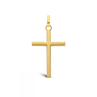 Croix Fil Carré Arthus Bertrand Or Jaune Grand Modèle