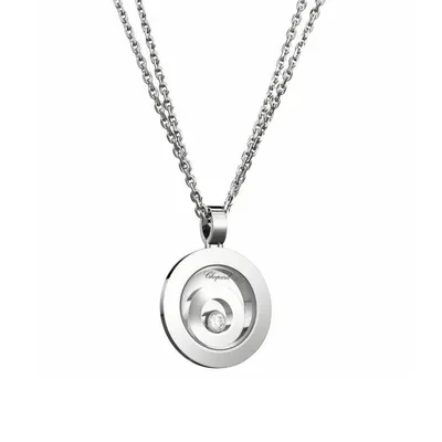Pendentif Chopard Happy Spirit en or blanc et diamant