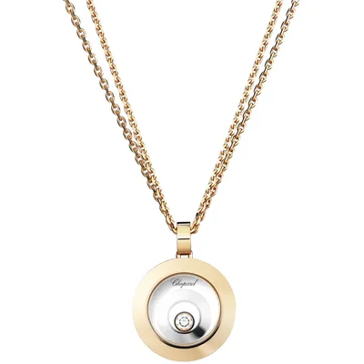 Pendentif Chopard Happy Spirit, or blanc et or rose