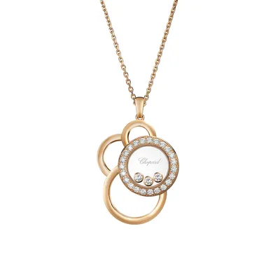 Pendentif Chopard Happy Dreams en Or Rose et Diamants